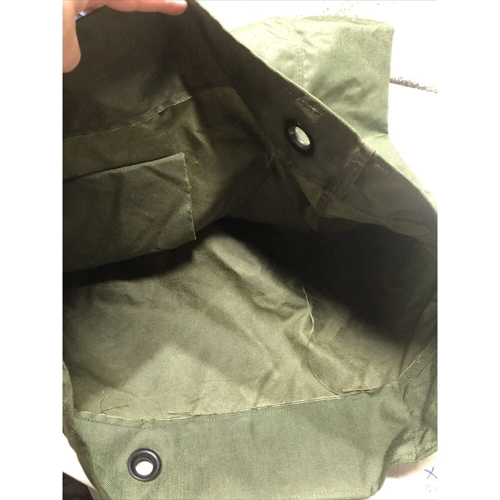 US Military Duffel Bag OD Nylon Type II with 2 Straps Cargo Backpack